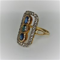 Anello Guerretta Gioielli Donna ANELLO STILE ANTICO in Oro giallo Zaffiro GUERR155 - GUERR155